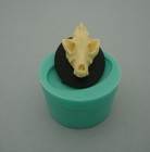 Cameo Wolf Skull  Flexible Silicone Mold  For Crafts resin  Clay 