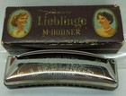 Vtg Unsere Lieblinge M Hohner Curved Harmonica Key Of C In Original Box Germany