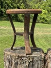 Vintage Milking Stool  Vermont Barn Find  11 75 h X 9 75 dia   Use Or Display   