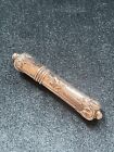 Fantastic Antique Sterling Silver Dragon Spitting Fire Ornate Sewing Needle Case