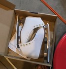 Cascade White Figure Skates Size 8 White Lace-up Stainless Steel Lp312w08