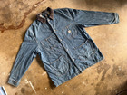 Double Rl Rrl Denim Chore Coat Men Size Medium M Flannel Lined Jacket