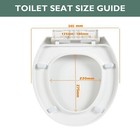 Toilet Seat Elongate With Slow Close Hinges Bumpers Never Loosen And Easy Remove