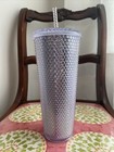 Starbucks 2019 Holiday Platinum Studded Tumbler Cold Cup Winter 24 Oz Venti