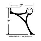 Outwater 2  Dia Bar Footrail Combination Bracket For 2  Tubing