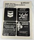 Rare Pre-season 1975 Seattle Sonics   Denver Nuggets Program Aba -nba Basketball