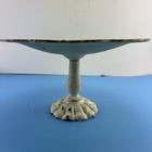 Vintage  Solid Cast Iron Pedestal Bird Bath feeder 11 25   D