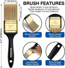 Great  Paint Brushes  10 Pcs 2  Bulk Paint Brush Pack Multi Use  Flat Paint Brus