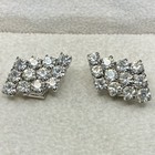 Vintage Rhinestone Shoe Clips  Prom Formal Dressy Wedding        excellent Condition