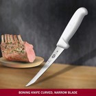  1-knife  Victorinox Fibrox Curved Boning White Tpe Handle 6  Blade 5 6607 15
