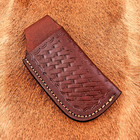 Custom Handmade Pure Cow Leather Sheath For Folding Pocket Knife Cover 1711