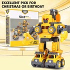 Take Apart Robot Toys Vehicle Set 5 In 1 Stem Toys For 4 5 6 7 8 Year Old Boys