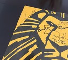 Broadway On Tour Lion King Cast Signed Window Card poster  rare 