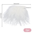 White Wool Doll Wig Curly Hair 5 5x9 45 Inch Diy Doll Making Wig Supplies Craft