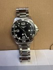 Longines Hydroconquest Automatic 300m Black Dial 43mm Steel Bracelet W  Box