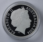 2014 Silver Australia  1 Kangaroo Proof 1 Oz Coin In Capsule