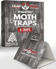 Pantry Moth Traps 8 Pack Pheromone Glue Lure Safe For Food Gray Effective New Us