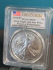 2024  p   1 American Silver Eagle Star Privy Pcgs Ms70 First Strike Flag Label  