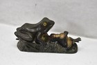 Antique Cast Iron Mechanical Bank Two Frogs Cast Iron 1800 s Je Stevens Original
