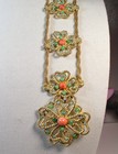 Juliana D e Vintage Multi Stone Rhinestone Twisted Mesh Rope Rare Belt