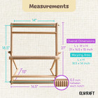 Wooden Weaving Loom With Adjustable Stand - Weaving Looms For Adults And Kids  L