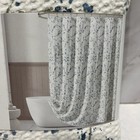 Dkny Riverside Floral Microsculpt Shower Curtain Blue  Grey White Jade Fabric