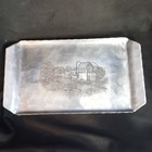 Vtg Wendell August Forge Handmade Amish Farm Hammered Alum  Tray 15 75  X 8-7 8 