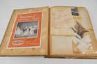 Vintage 1949 1950 Scrapbook College Football Programs Christmas Cards Photos 50s