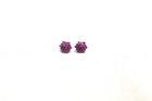 925 Sterling Silver Stud Earrings Ear Tops Zircon Stone Handmade Women Gift