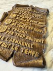 Vintage Faux Wood Plaque Wall Hanging The Prayer Of The Gascon French 10 X 6 25   