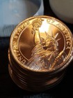 Lot Of 20 - 1oz Copper 999 Fine Rounds Golden State Mint Statue Of Liberty Art 1