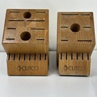 Cutco Homemaker 18 13 4 Slot Knife Block Steak Slots Honey Oak Wood Usa