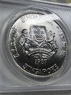 1987 Singapore  10 Year Of The Rabbit Graded Ms 67 By Anacs