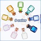 18 Pcs 9 Colored Tiny Spell Jars Glass Mini Potion Bottles With Cork Stoppers