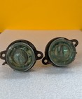 Vintage Lightning Rod Threadless Glass Insulator And Metal Bracket