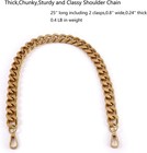 Yichain 25    Chunky Metal Chain Purse Strap Replacement  Antique Gold