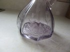 Vintage Glass With Purple Tones Oil   Vinegar Cruet W Topper Small 7 Inches