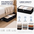 Underbed Storage Bags With Clear Window And 2 Reinforced Handles Under Bed 