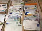 Large Collection Of  Vintage Foreign   Domestic Covers With Stamps 2 1 Lbs