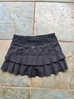 Ivivva By Lululemon Girls Set The Pace Skirt Size 10 Black Pleated Tennis Skort