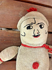 Vintage Antique American Primitive Folkart Handmade Cloth Rag Doll