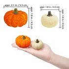  32 Pcs Assorted Artificial Orange And Cream Baby Boo Mini Pumpkins Rustic 