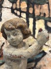 Antique Continental Carved Painted Wood Child Figure 18th 19th C 14    Cherub Putt