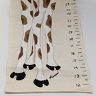 Vintage Hand Painted Giraffe Watch Me Grow Children s Growth Chart Wall Hanging