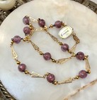 Lot-5  Vtg 1960s Venetian Glass Bead Italy   Torsade Necklaces Wilma Flintstone 