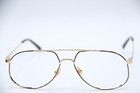 New Mcm 2138 001 Gold Black Aviator Authentic Frames Eyeglasses 55-15