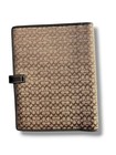 Y2k Coach Signature Canvas Agenda Planner Organizer Brown Mini C Leather Trim