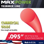 Maxpower 333795 Pivotrim Commercial Grade Trimmer Line 24 Strips  Red