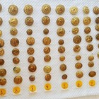 Military Army Metal Gold Toned Collectible Buttons Sold In Lots Of 8