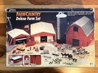 1 64 Ertl Farm Country Deluxe Farm Set  4243 Mostly Complete W box